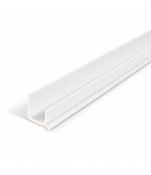 Profil PVC de capat C12 cu garnitura, lungime 2.5 m